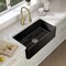 Kibi Pure 36 Fireclay Kitchen Farmhouse Apron Front Single Bowl Sink - Matte Black K2-SF36MB - alternate 3